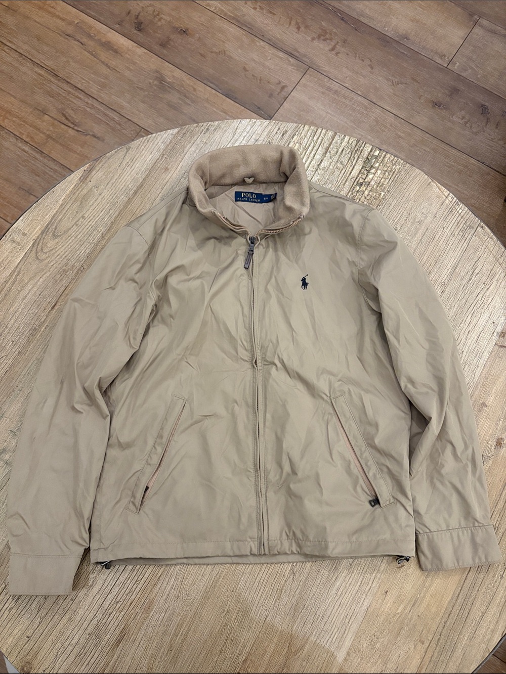 Polo by Ralph Lauren Beige Lightweight Zip Jacket